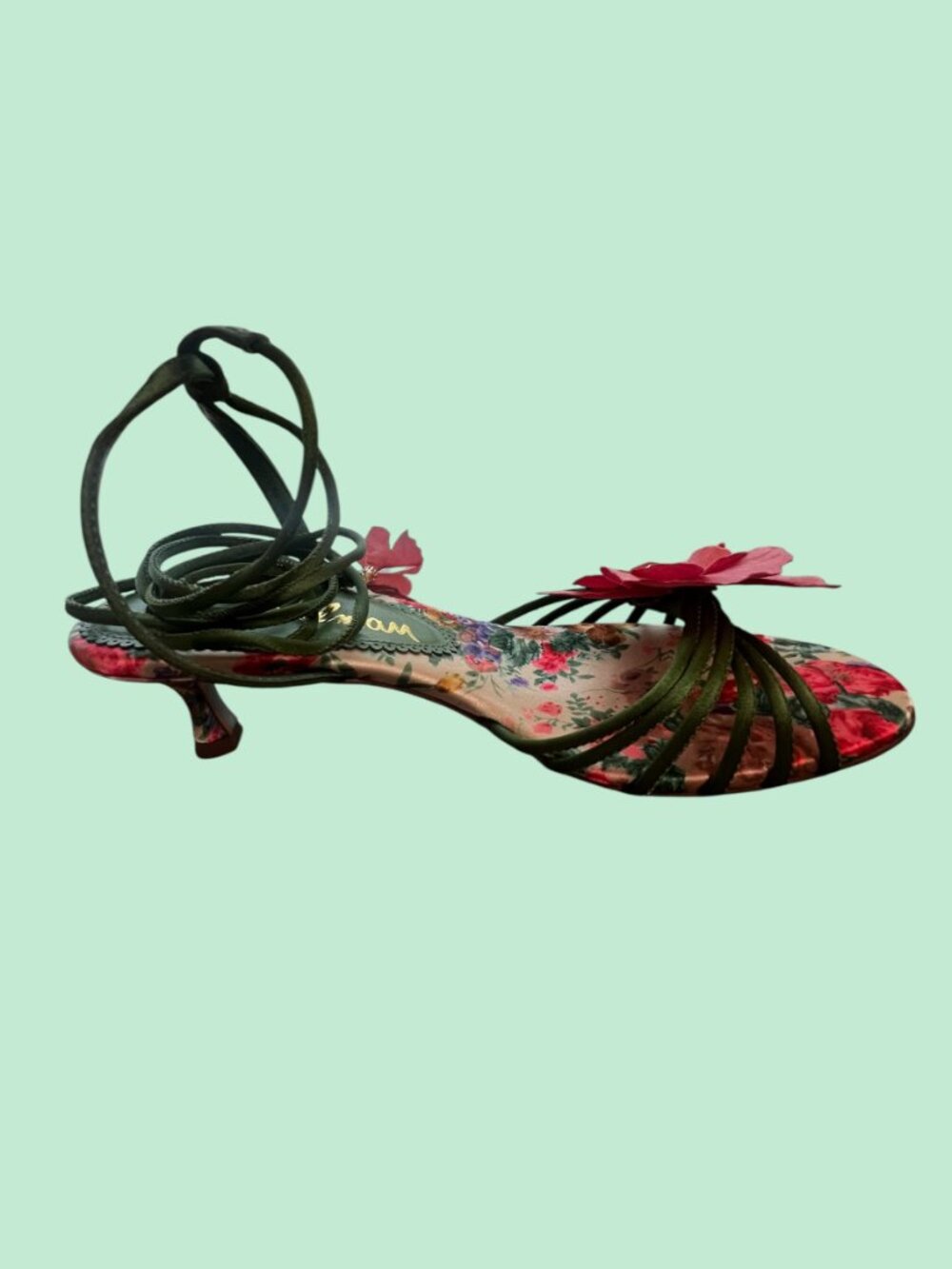 SAM EDELMAN "Carla" Ankle-Wrap Sandals - Picture 2 of 11